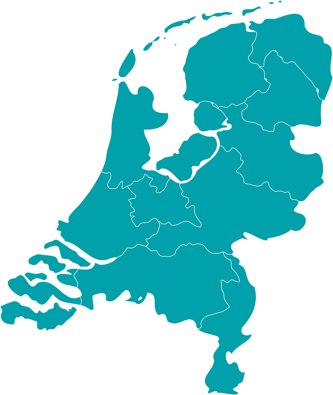 Nederland kaart